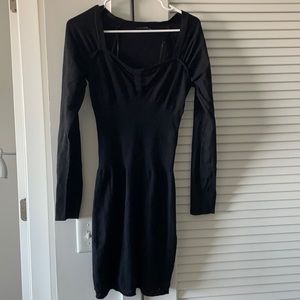 Black long sleeve dress